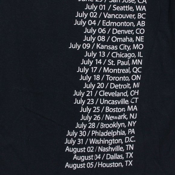 Queen Shirt Mens Small Black Adam Lambert Robot Tour Tee - Picture 6 of 6